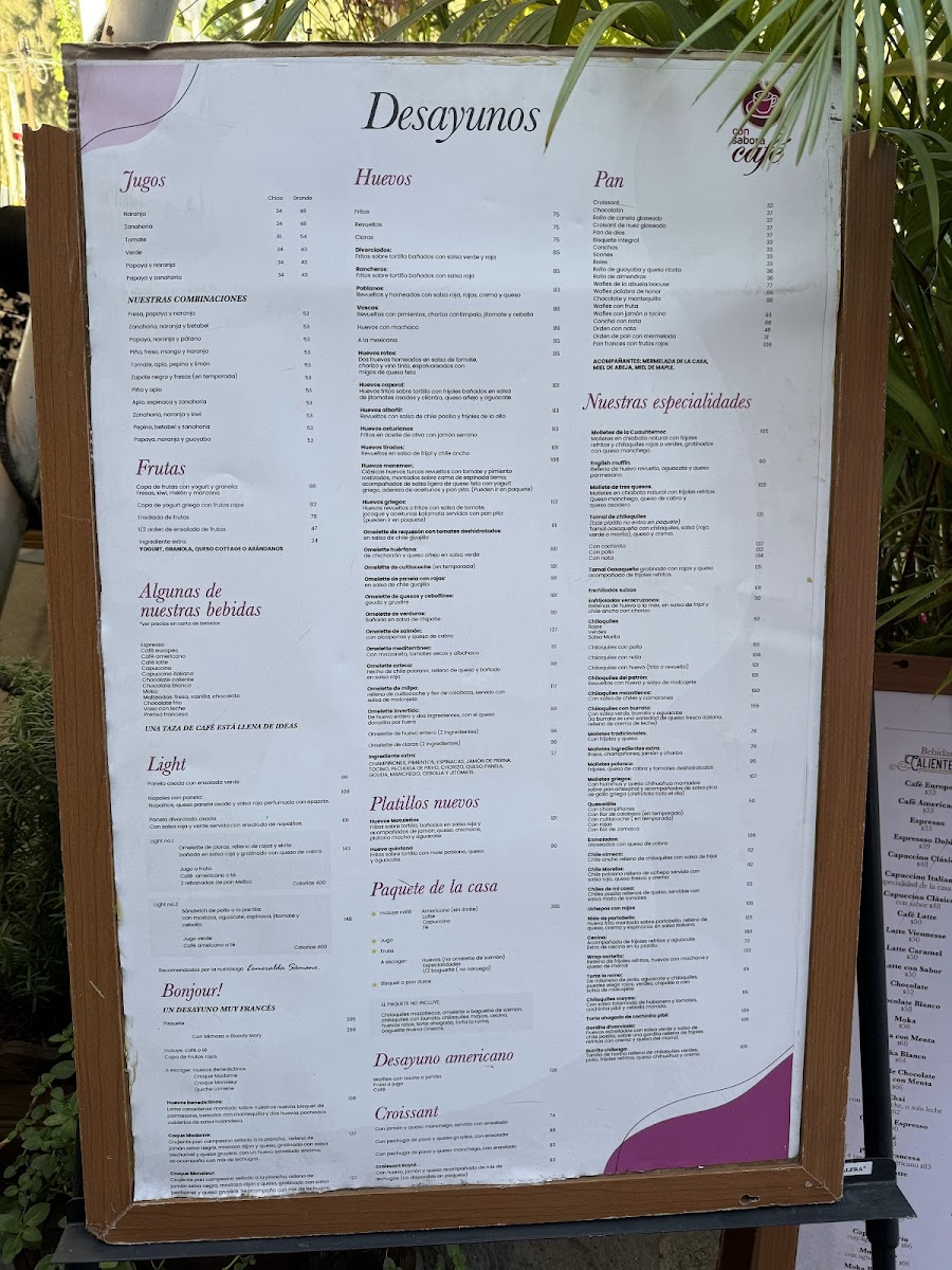 Con Sabor a Café Menu - Image 3