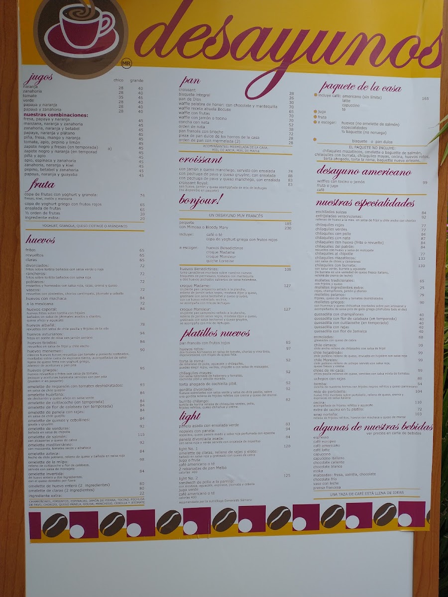 Con Sabor a Café Menu - Image 4